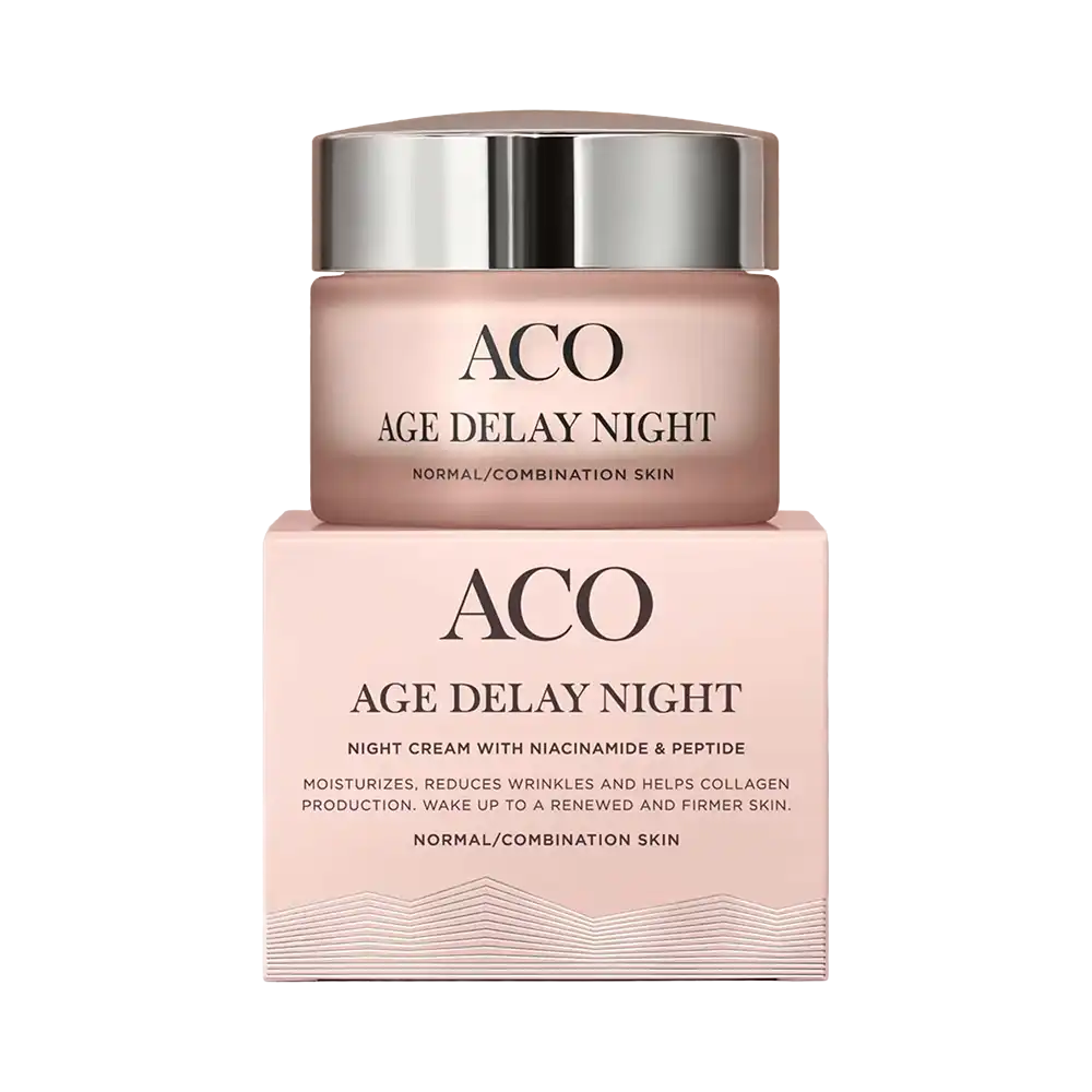ACO Age Delay Night Cream Normal Skin – Återfuktande nattkräm 50 ml