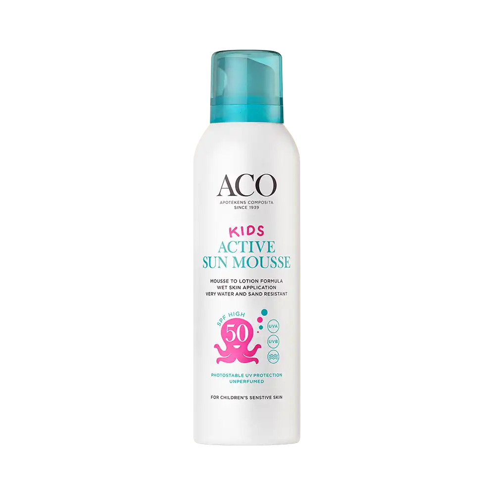ACO KIDS ACTIVE SUN MOUSSE SPF 50 , 150 ml