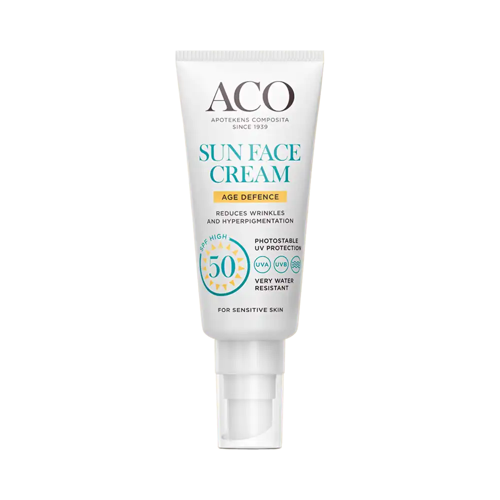 ACO SUN FACE CREAM Age Defence SPF 50, 40 ml