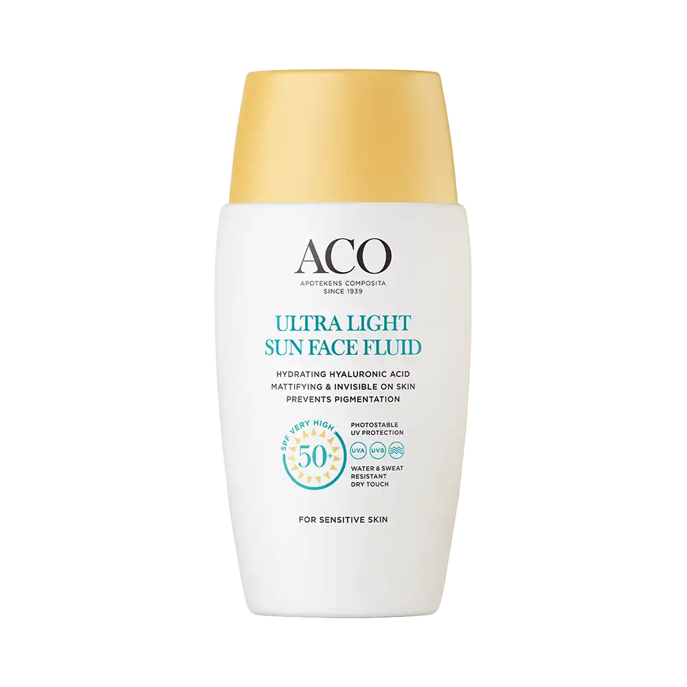 ACO ULTRA LIGHT SUN FACE FLUID SPF 50+, 40 ml