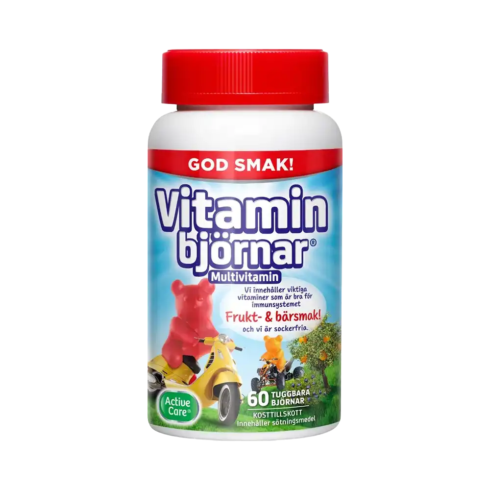 ACTIVE CARE VITAMINBJÖRNAR Multivitamin 60 Tuggbara Björnar