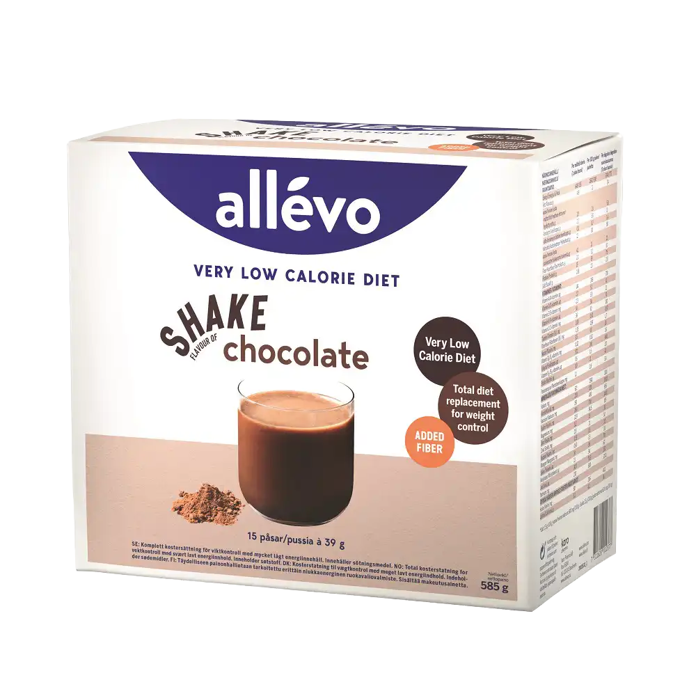 Allévo Shake Chocolate VLCD 15 påsar