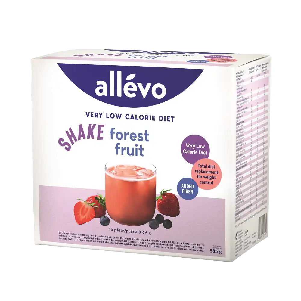 Allévo Shake Forest Fruit VLCD 15 påsar