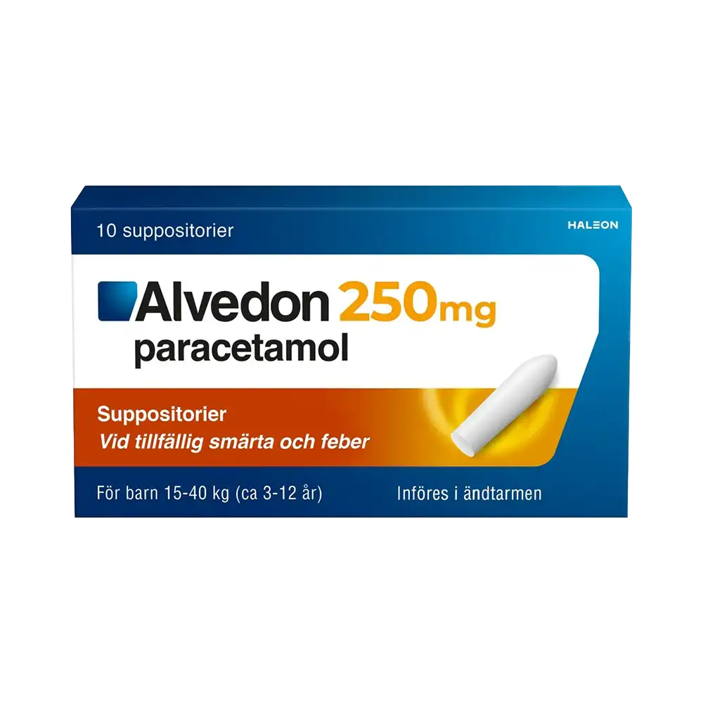 Alvedon 250 mg 10 suppositorier