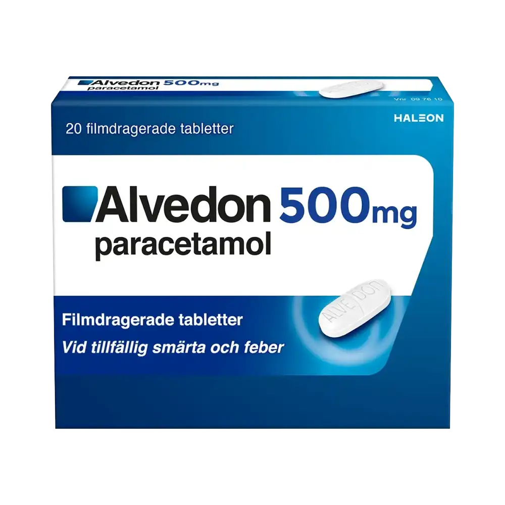 Alvedon 500 mg 20 filmdragerade tabletter