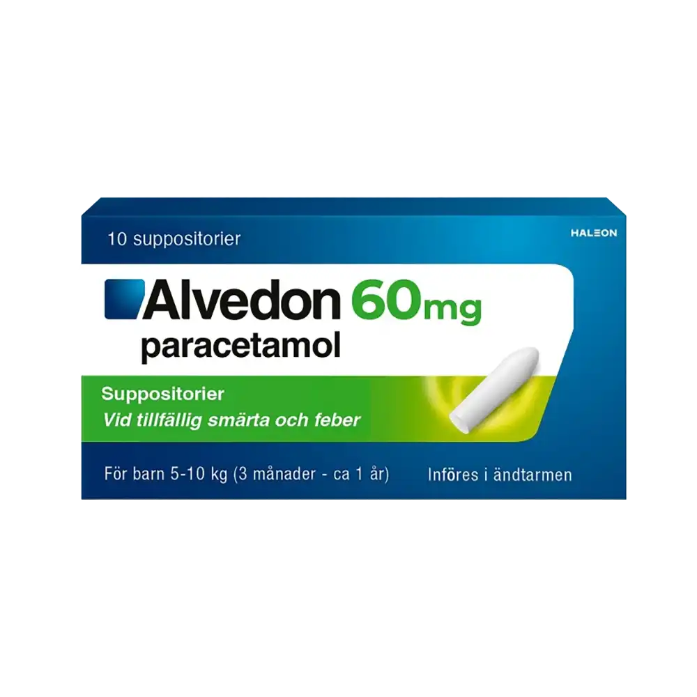 Alvedon 60 mg 10 suppositorier