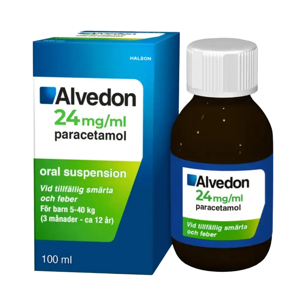 Alvedon oral suspension 24 mg/ml 100 ml