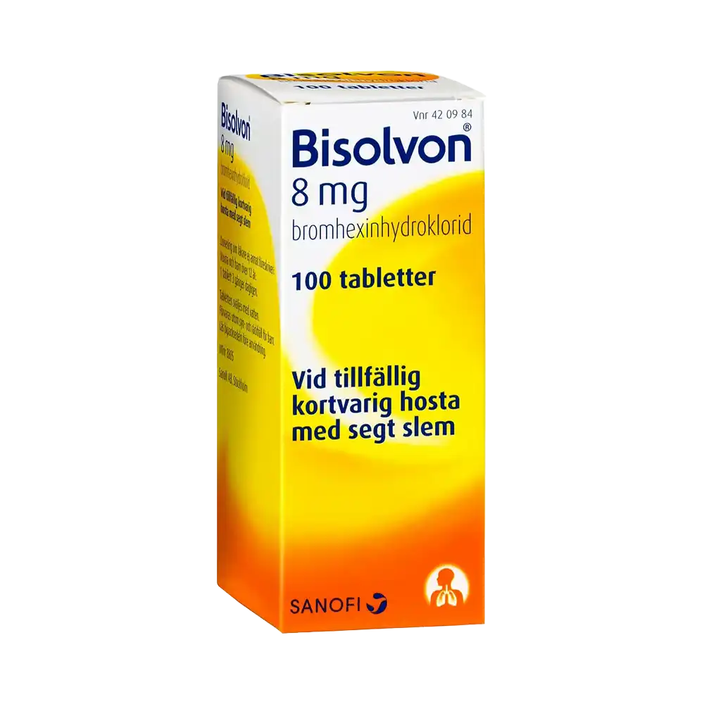BISOLVON 8 mg 100 tabletter