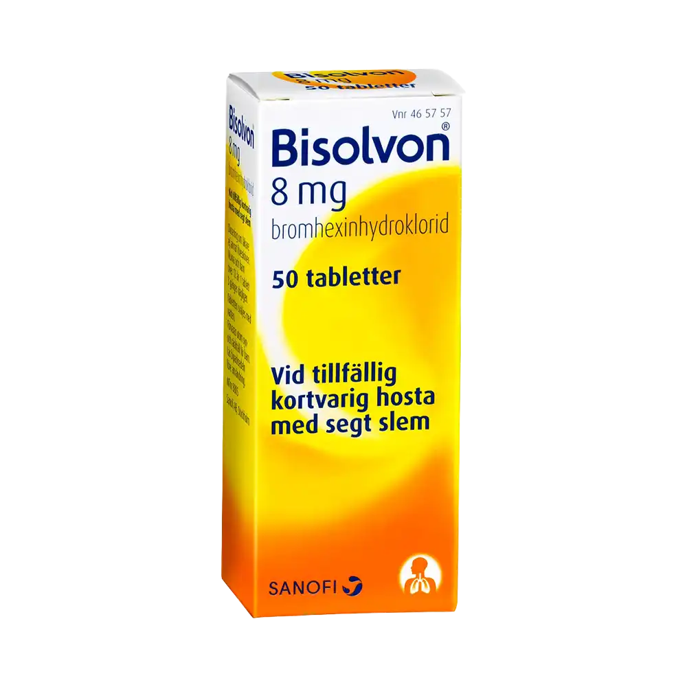 BISOLVON 8 mg 50 tabletter