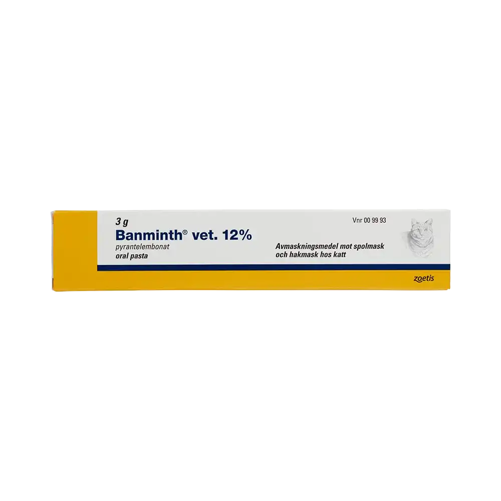 Banminth vet 12% oral pasta 3 g