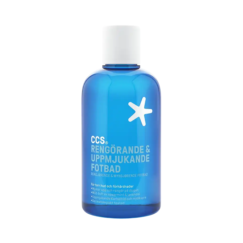 CCS RENGÖRANDE OCH UPPMJUKANDE FOTBAD 250 ml