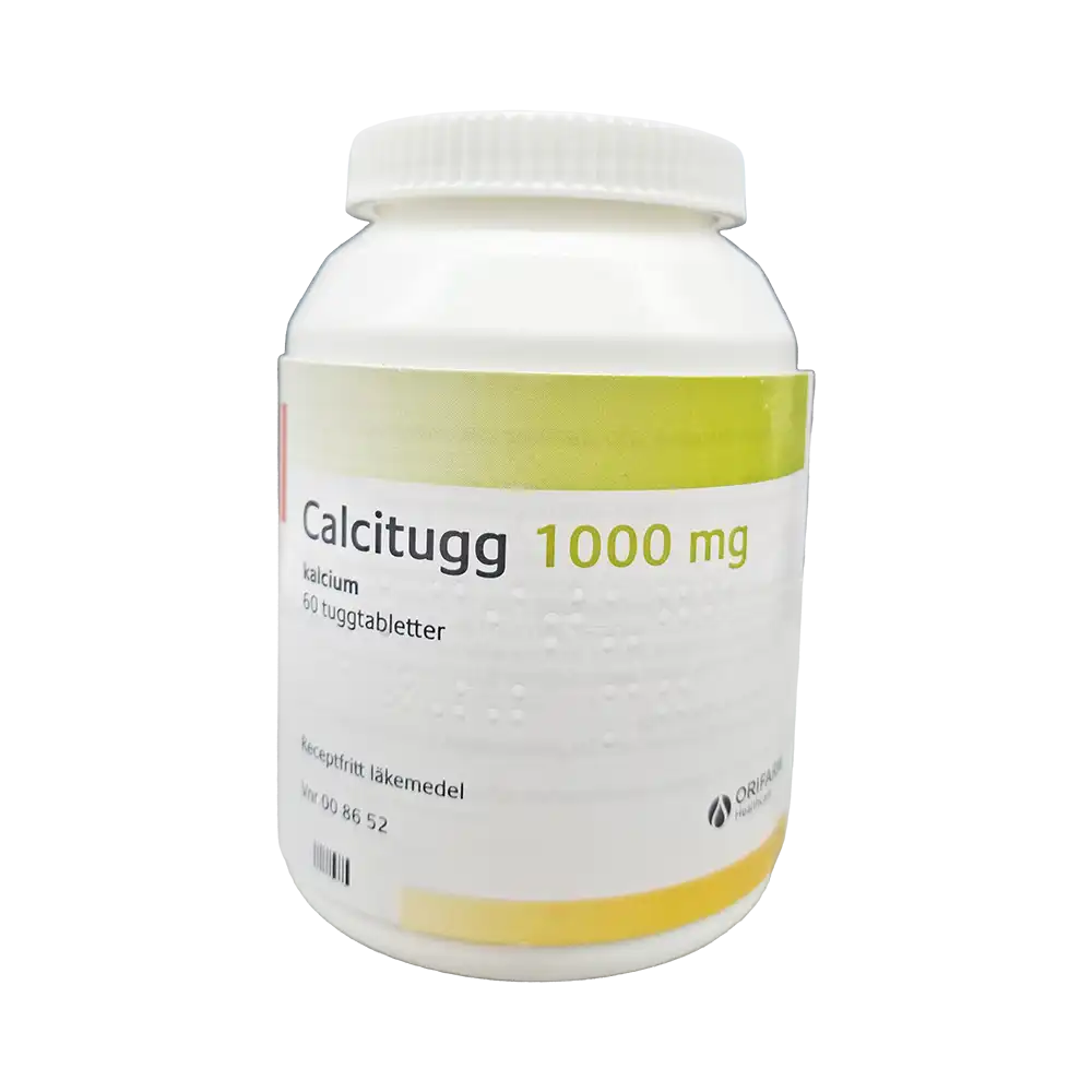 Calcitugg 1000 mg 60 tuggtabletter