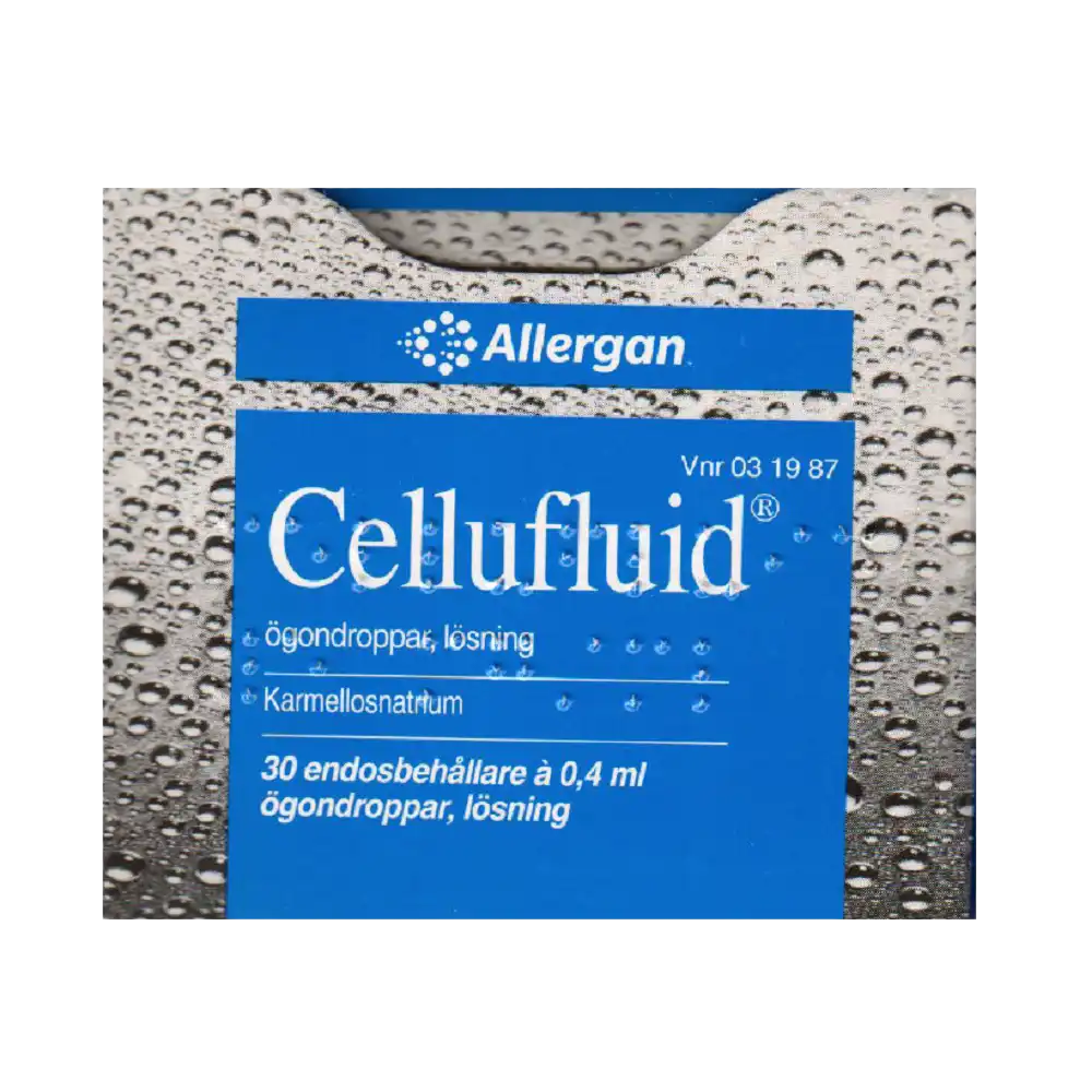 Cellufluid 30 endosbehållare 0.4 ml ögondroppar, lösing