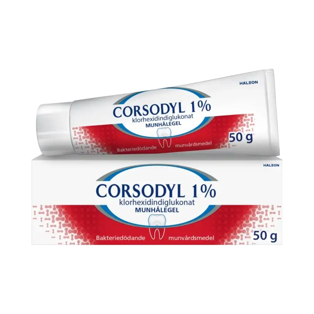 Corsodyl munhålegel 1% klorhexidin 50 g