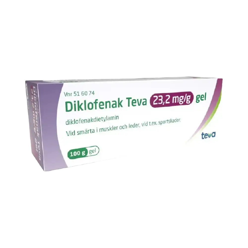 Diklofenak Teva 23,2 mg/g Gel 100 g
