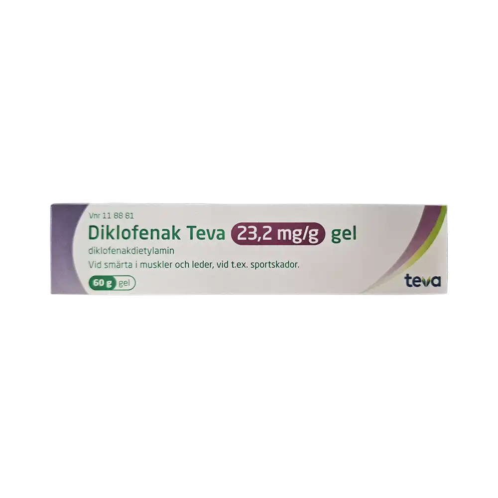 Diklofenak Teva 23,2 mg/g Gel 60 g