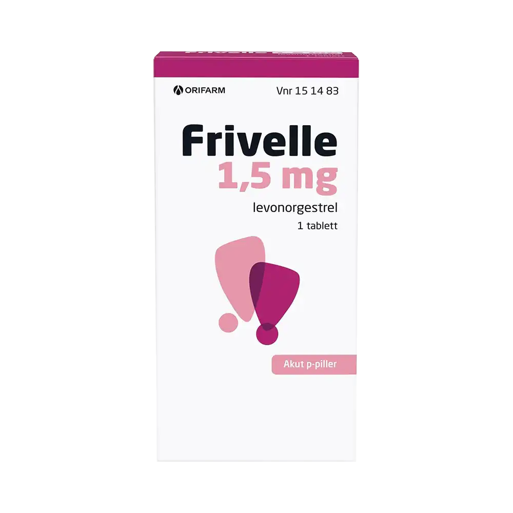 FRIVELLE 1,5 mg akut p-piller 1 tablett