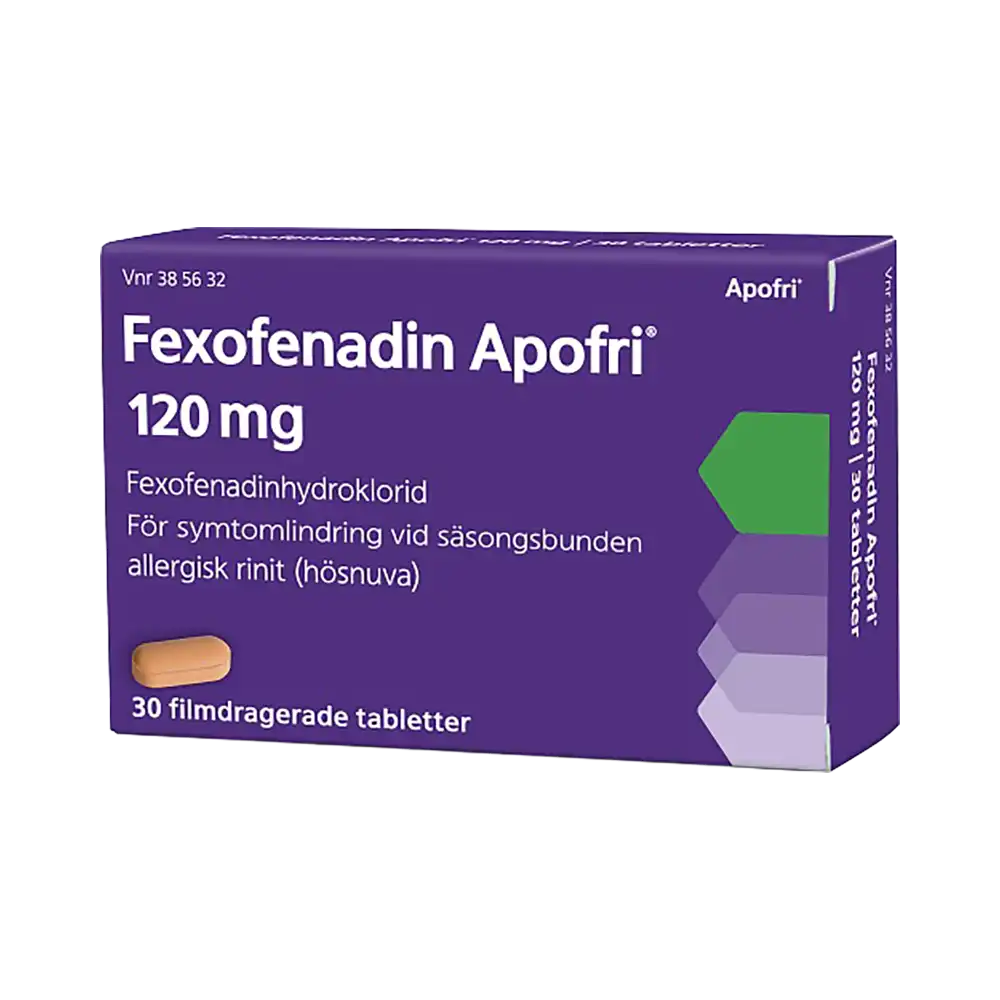 Fexofenadin Apofri 120 mg 30 filmdragerade tabletter