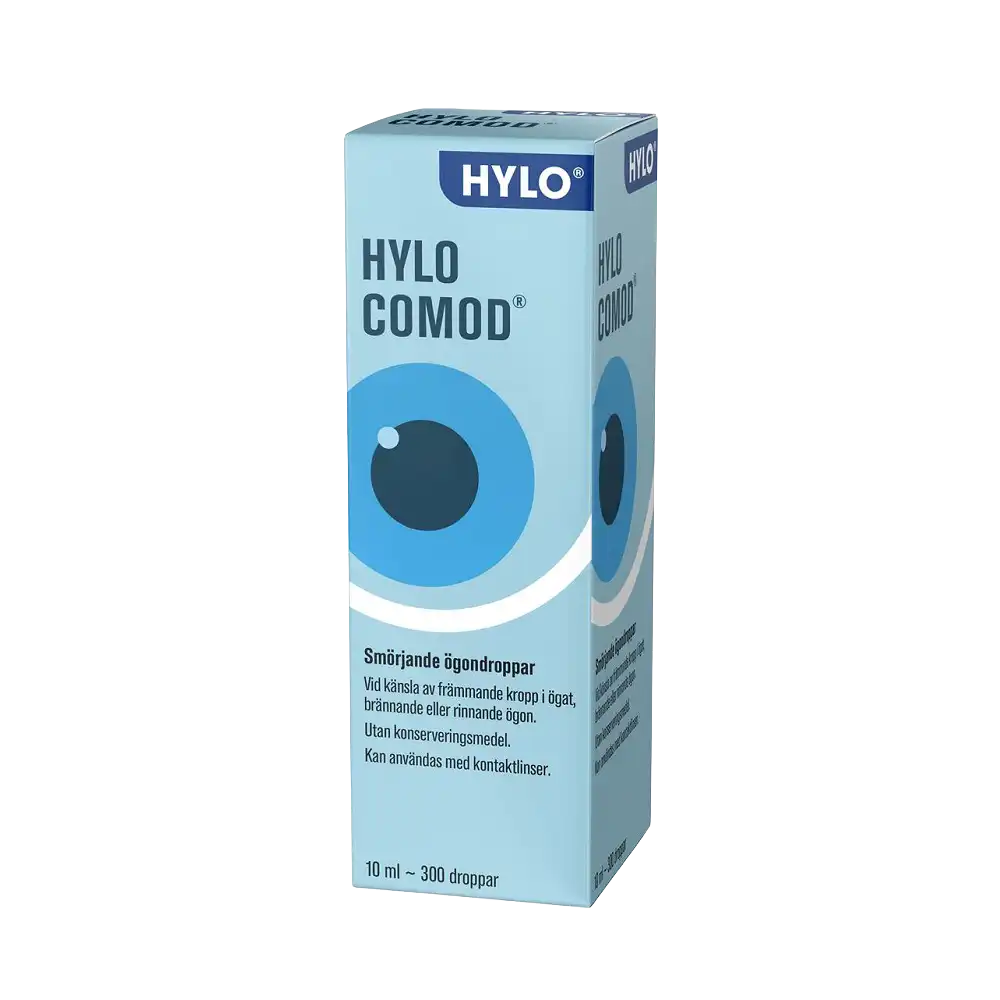 HYLO-COMOD Smörjande ögondroppar 10 ml – 300 droppar