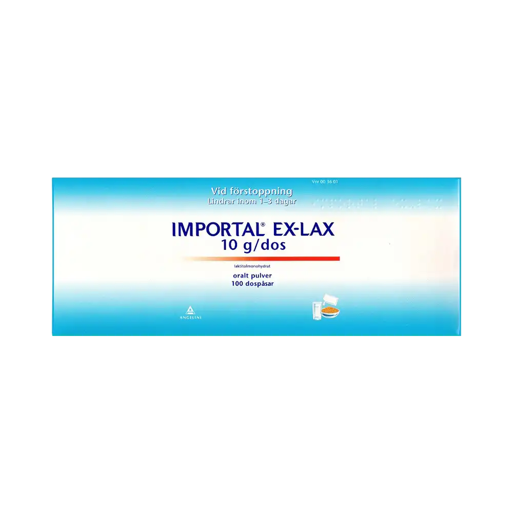 Importal Ex-Lax 10 g/dos 100 dospåsar