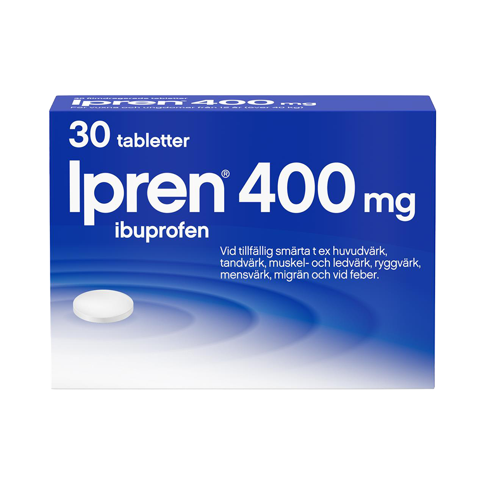 Ipren 400 mg Ibuprofen 30 tabletter
