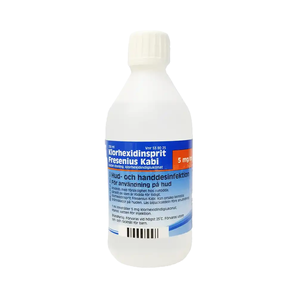 KLORHEXIDINSPRIT Fresenius Kabi Kutan lösning 5 mg/ml 250 ml