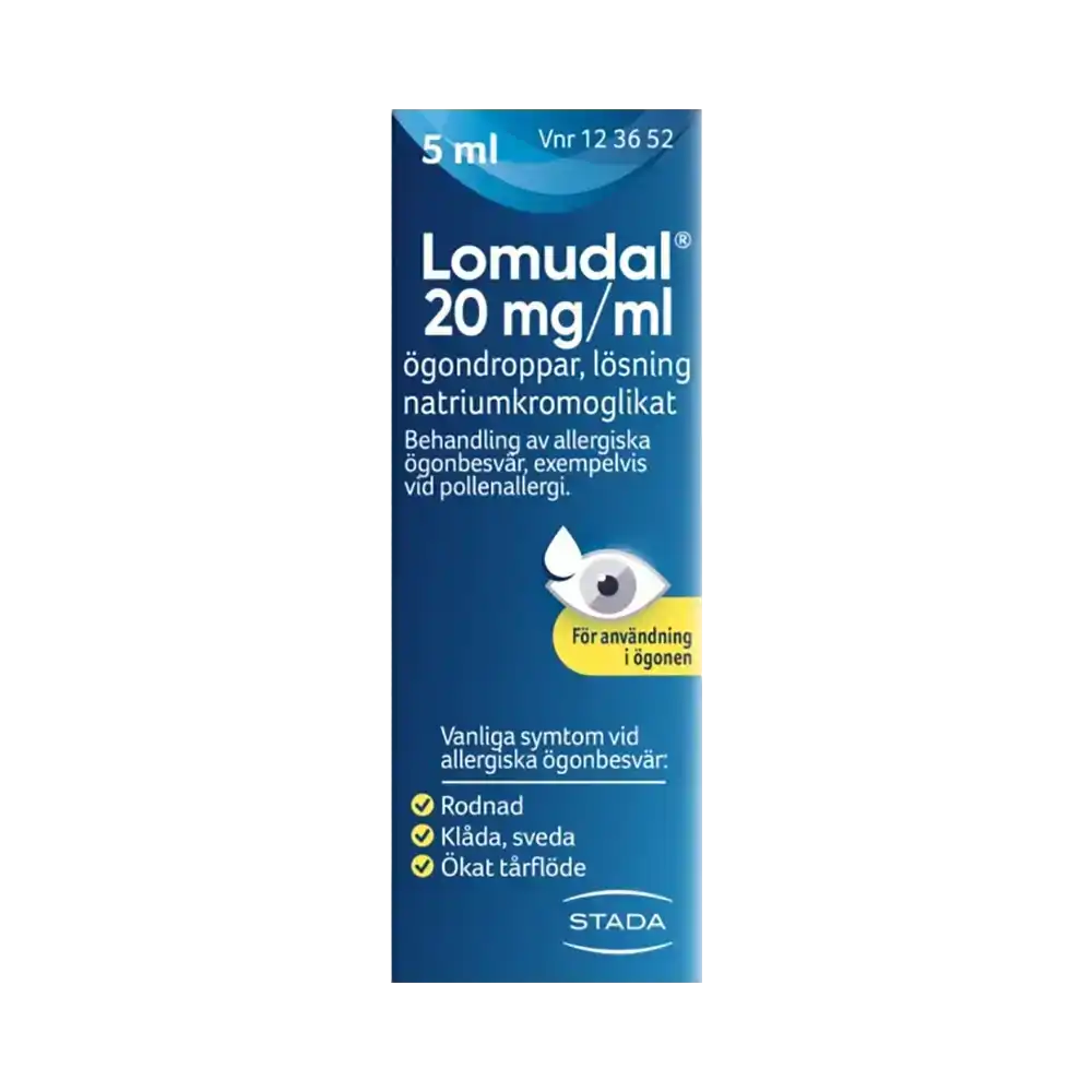 Lomudal 20 mg/ml Ögondroppar, lösning 5 ml