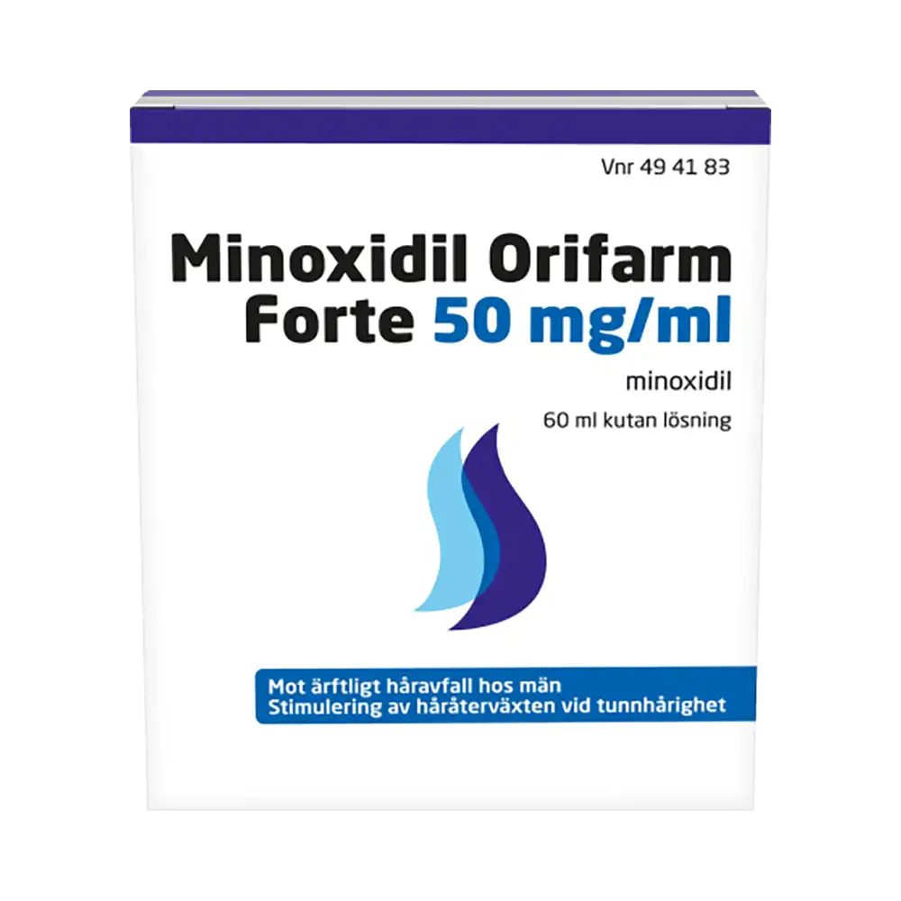 MINOXIDIL Orifarm Forte 50 mg/ml 60 ml kutan lösning