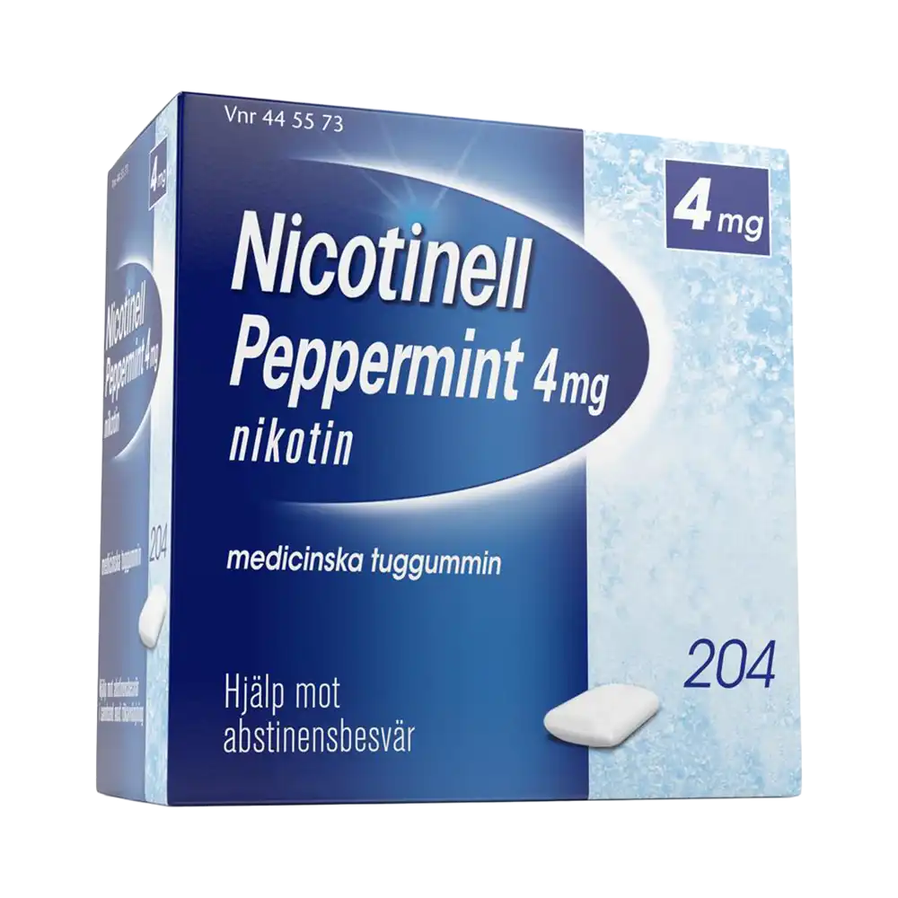 Nicotinell Peppermint medicinska tuggummin 4 mg 204 st