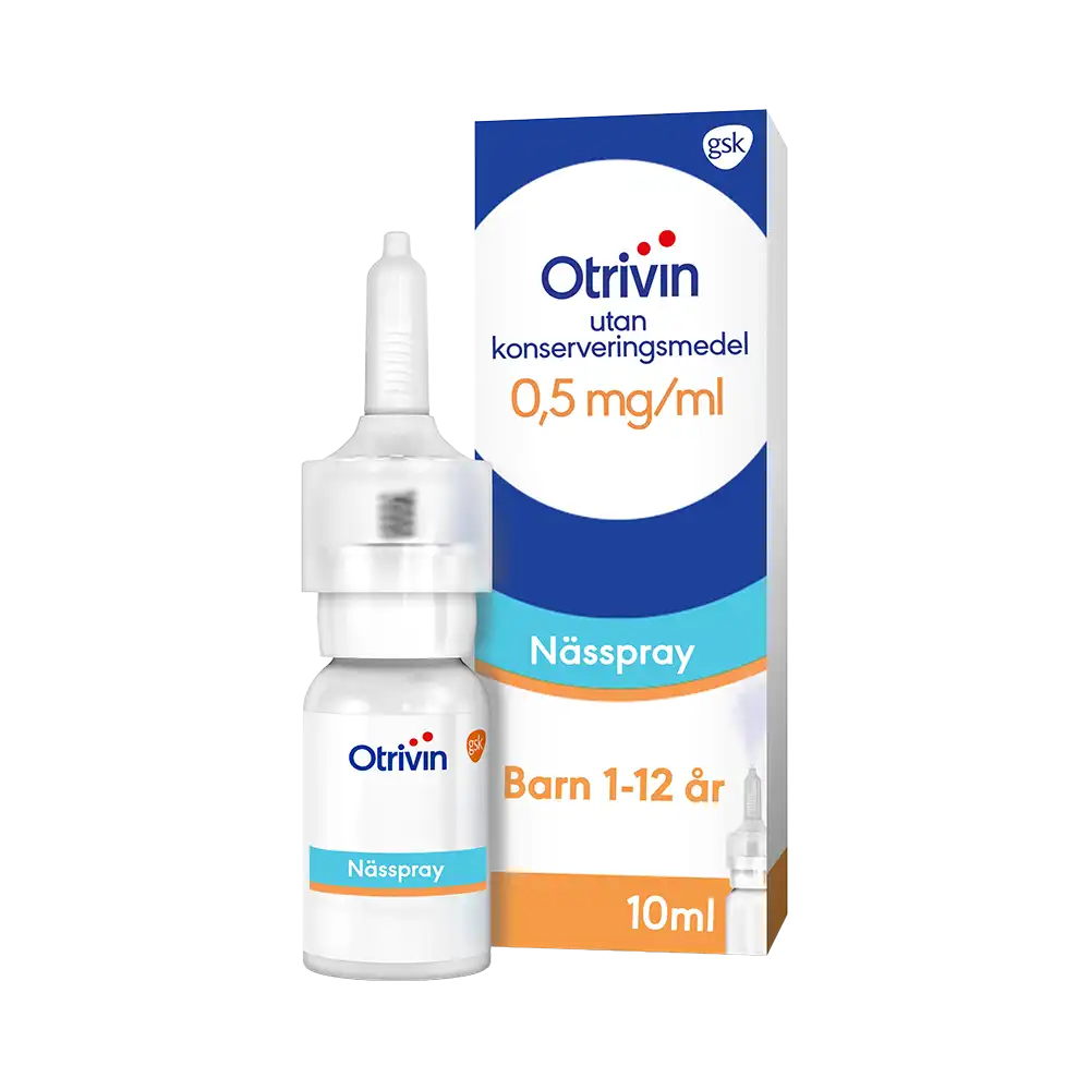 Otrivin 0,5 mg/ml utan konserveringsmedel Nässpray 10 ml