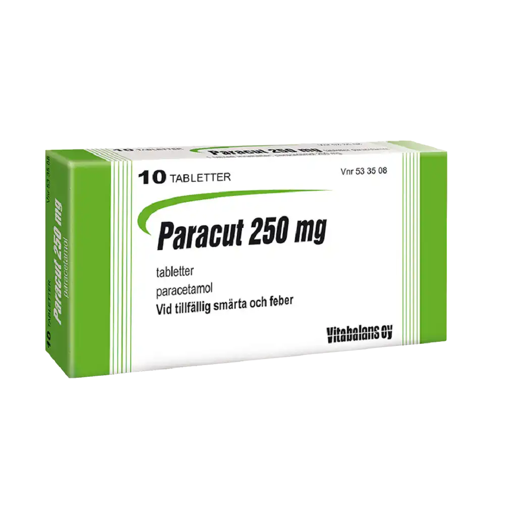 PARACUT 250 mg paracetamol 10 tabletter