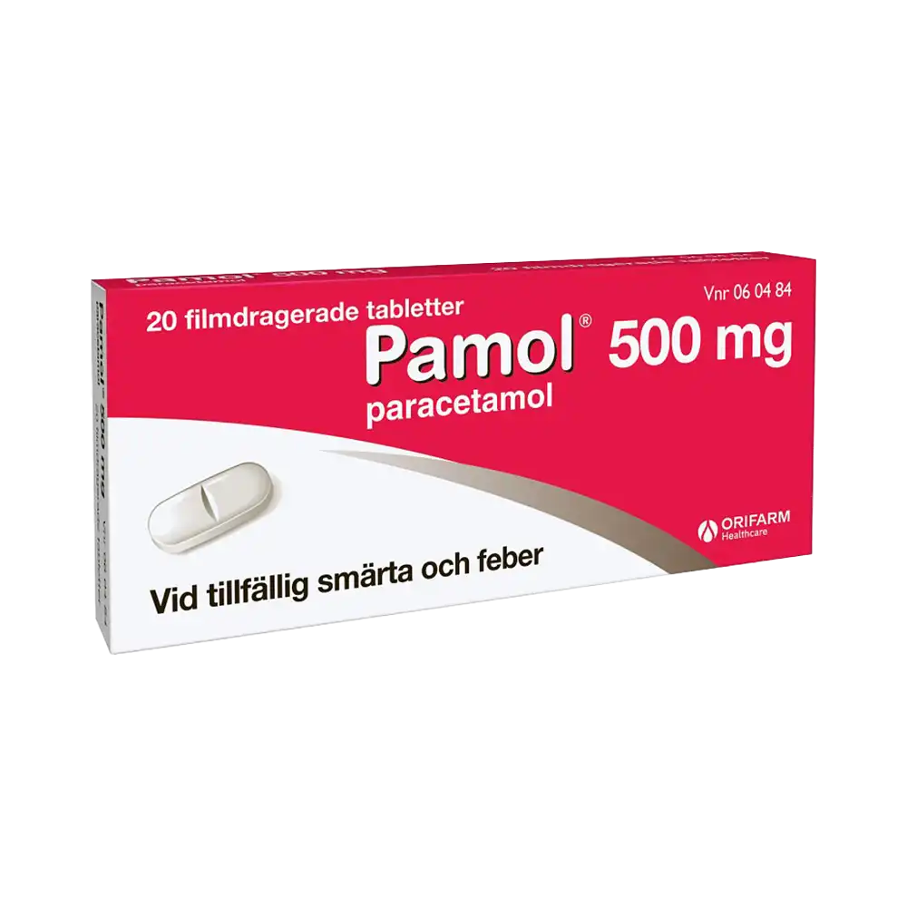 Pamol 500 mg 20 filmdragerade tabletter