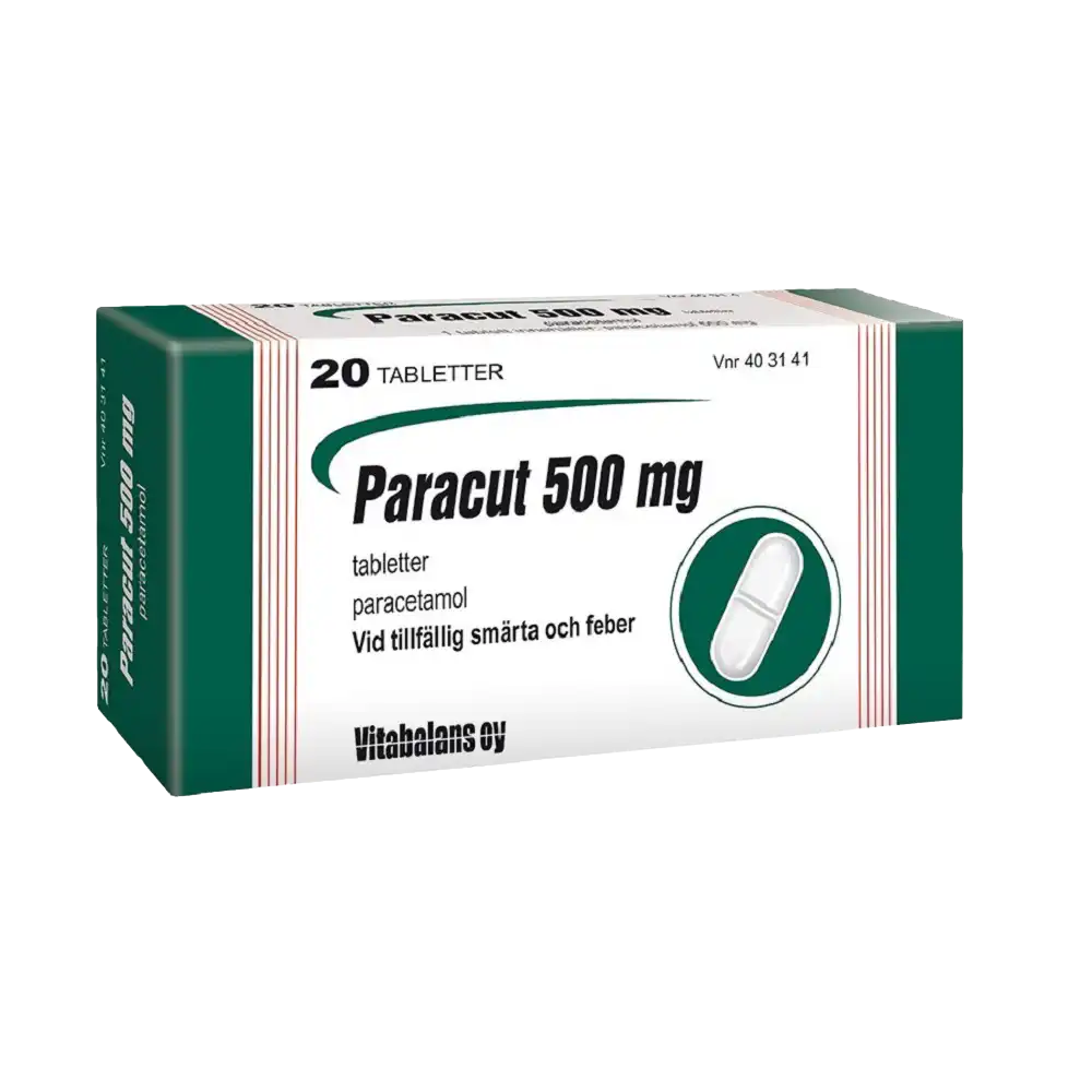 Paracut 500 mg paracetamol 20 tabletter