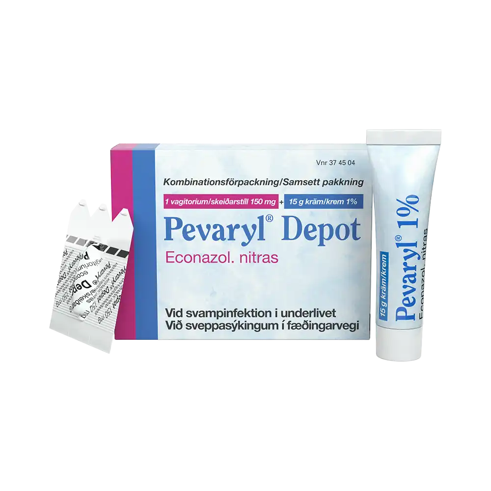 Pevaryl Depot 1 vagitorium + 15 g kräm 1%