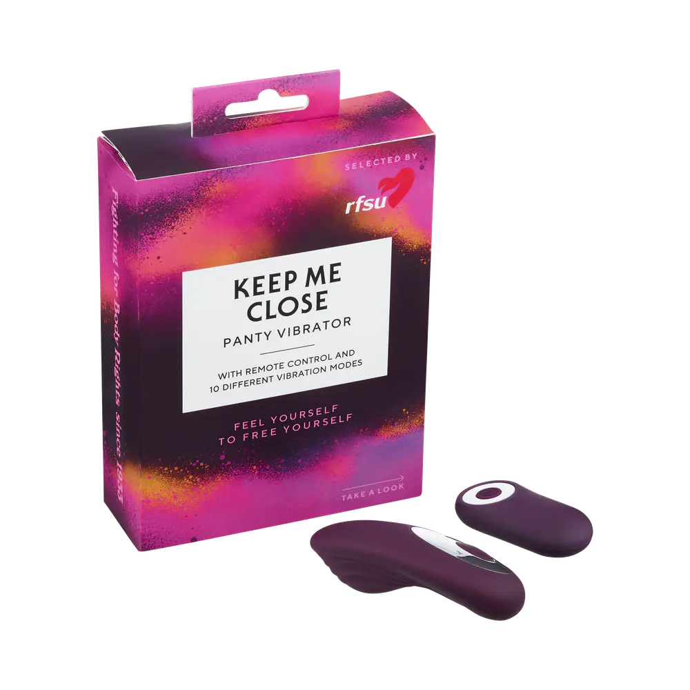 RFSU Keep Me Close trosvibrator med fjärrkontroll 8,8 cm