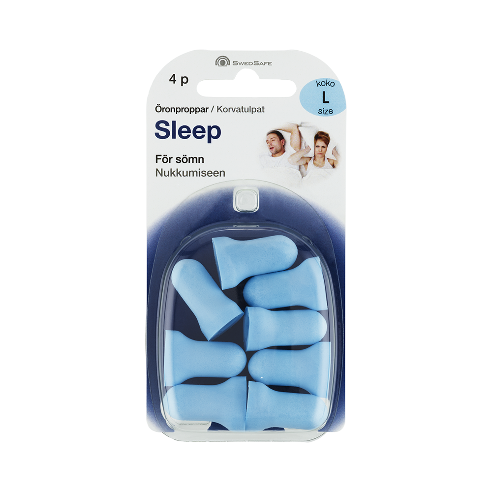 SWEDSAFE Öronproppar Sleep För sömn L 4 par