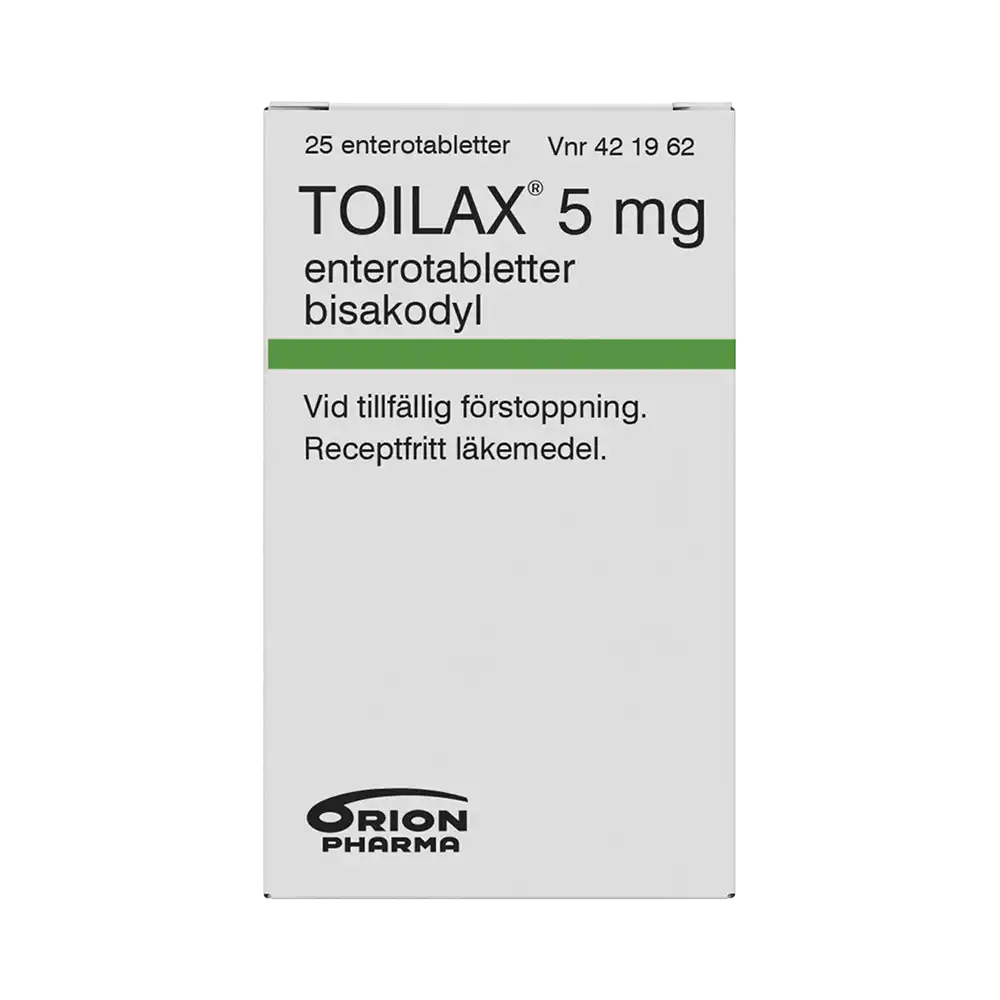TOILAX 5 mg 25 enterotabletter