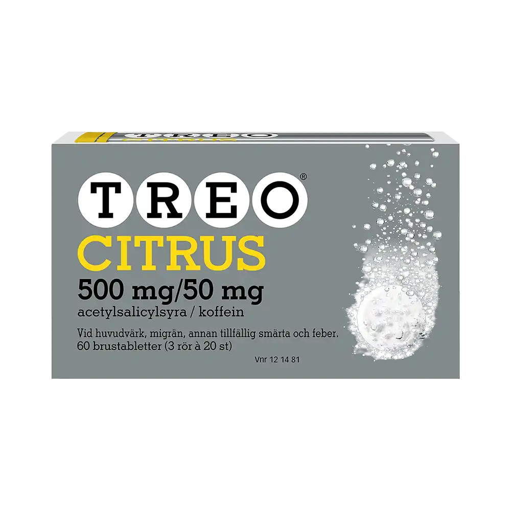 TREO CITRUS 500 mg / 50 mg 60 brustabletter