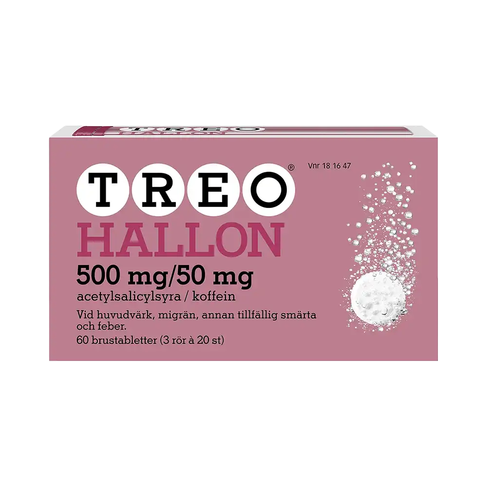 TREO HALLON 500 mg / 50 mg 60 brustabletter