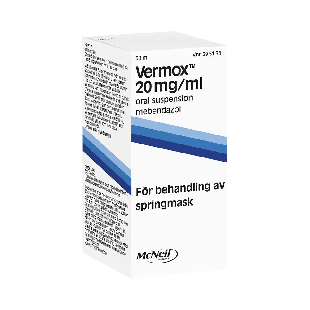 Vermox 20 mg/ml Oral suspension 30 ml
