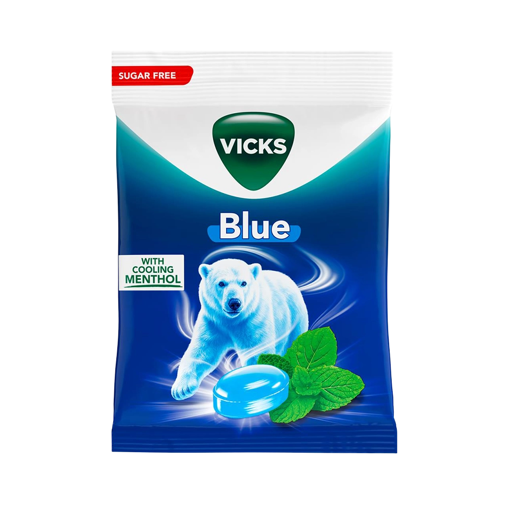Vicks Blue Extra Strong Sugar Free 72 g