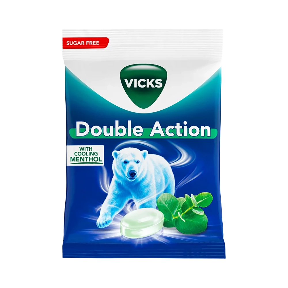 Vicks Double Action Eucalyptus Sugar Free 72 g