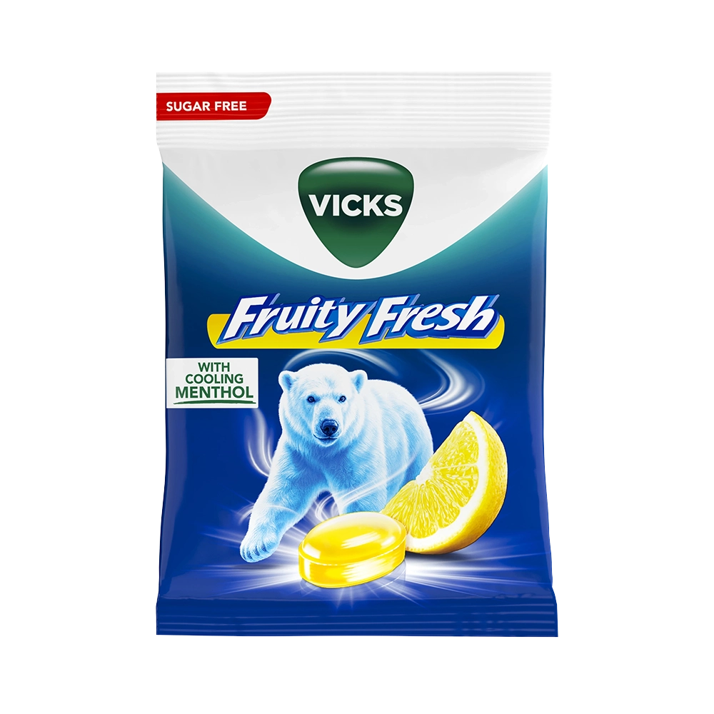 Vicks FruityFresh Lemon Suger Free 72 g