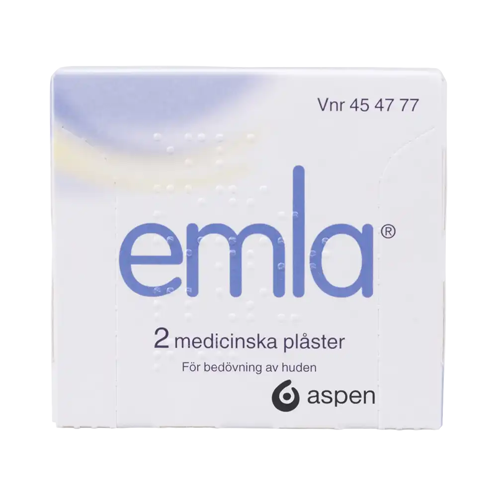 emla 2 medicinska plåster