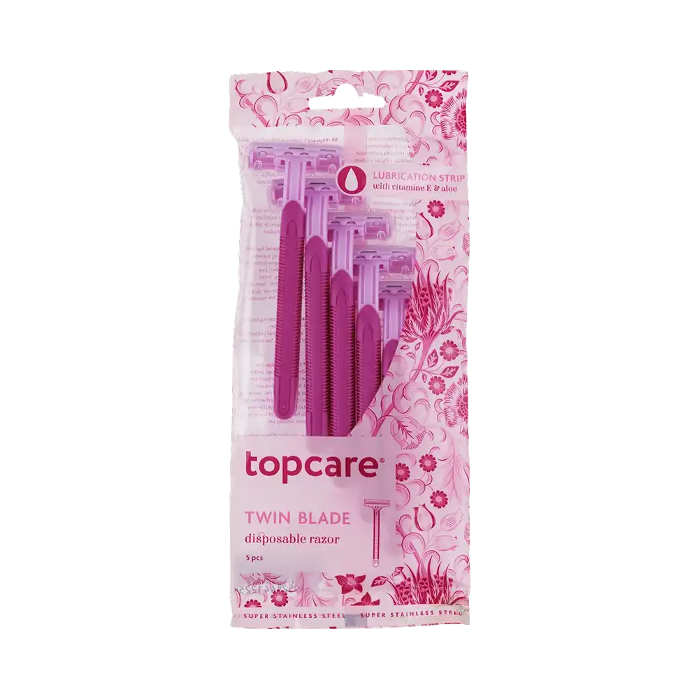 topcare TWIN BLADE disposable razor Woman 5 pcs
