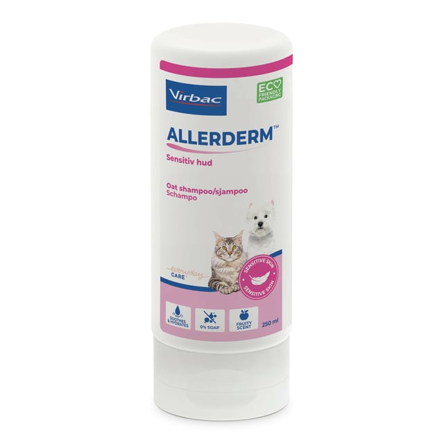 Virbac Allerderm Oat Sensitive Hud schampo 250 ml