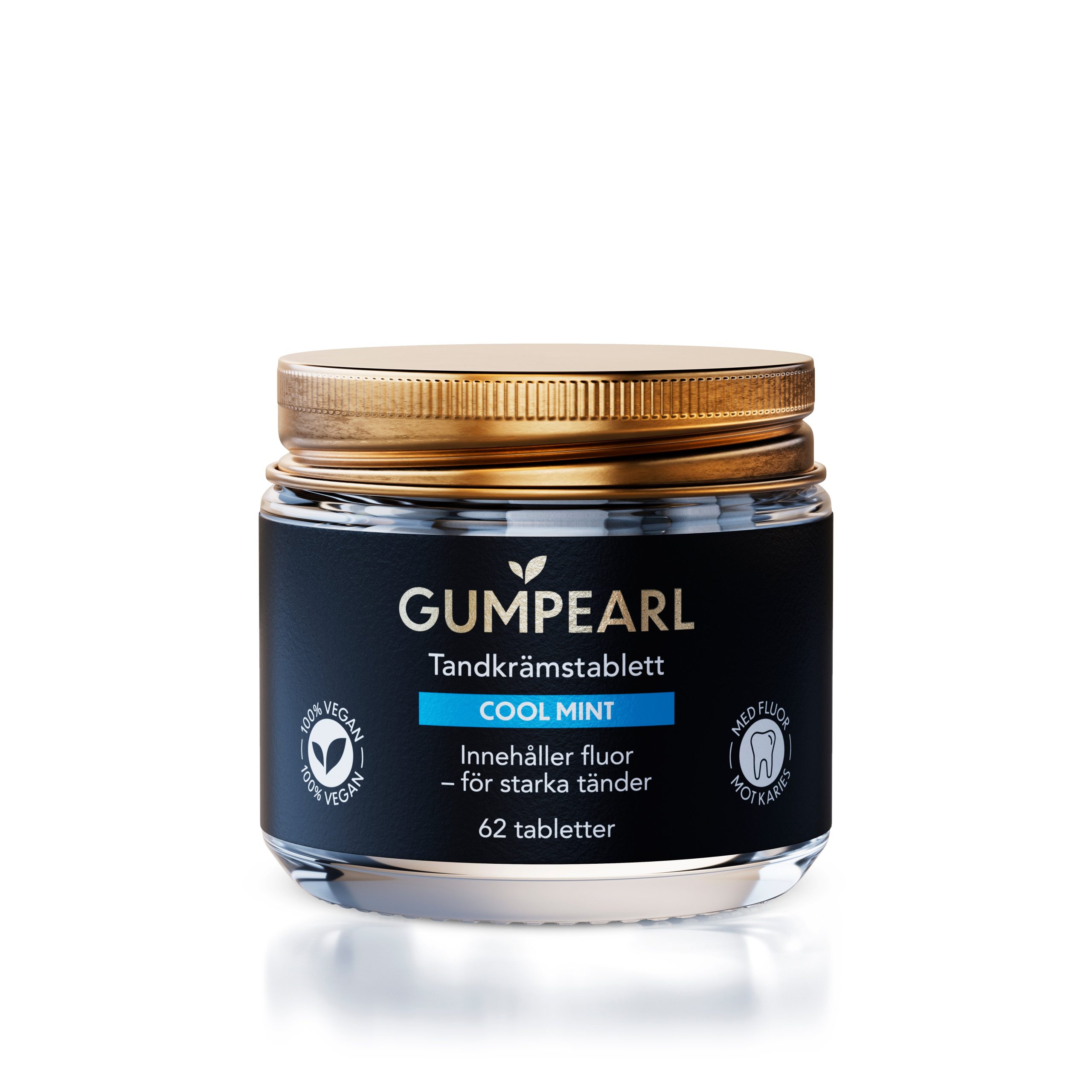 Gumpearl Cool Mint tandkrämstablett 62 st