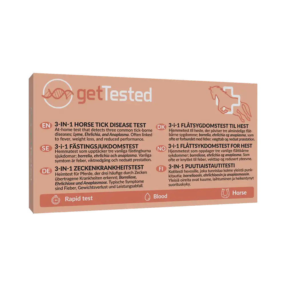 Get Tested Häst 3-i-1 fästingsjukdomstest 1 st