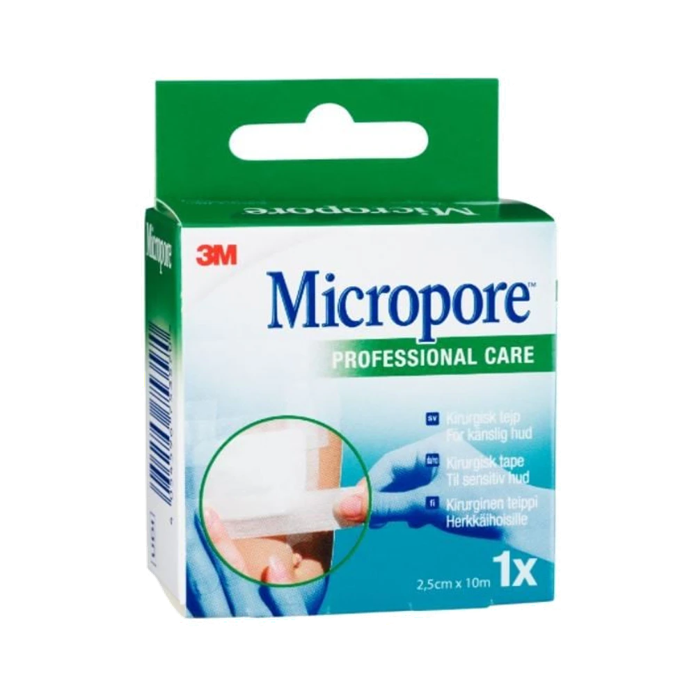 3M Micropore Vit Refill kirurgtejp 2,5 cm x 10 m