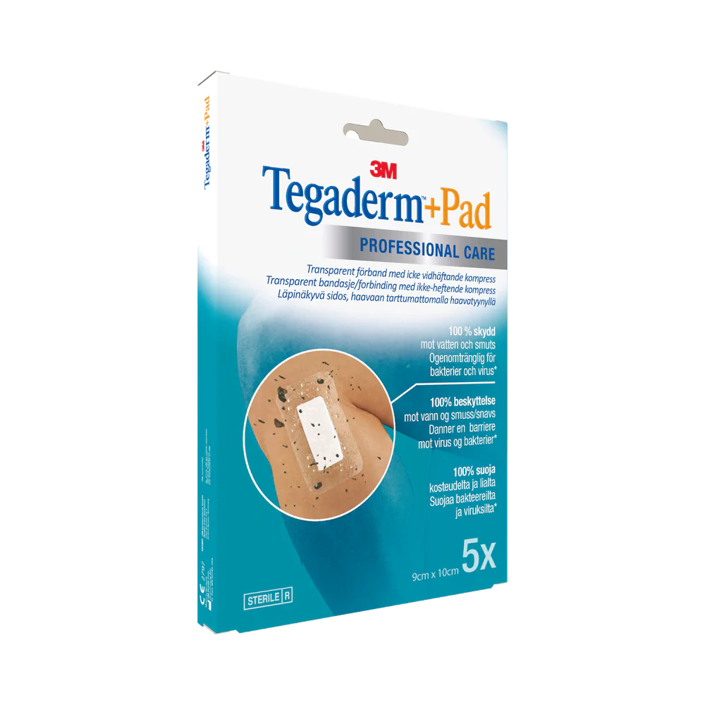 Tegaderm 3M + Pad, 9 cm x 10 cm plåster 5 st